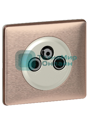 Лицевая панель Legrand 068585 Программа Celiane - TV-FM-SAT розетки Кат. № 0 673 88/89 - титан