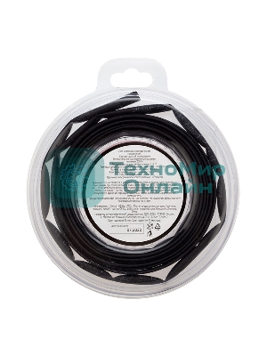 Трубка термоусаживаемая Rexant 4.0/2.0мм черный ролик 2.44м