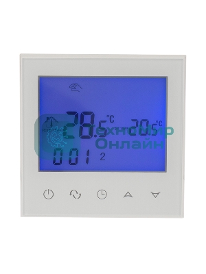 Терморегулятор с автоматическим программированием и сенсорными кнопками Rexant R100W (белый)