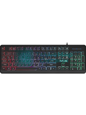 Клавиатура проводная Defender Raid GK-778DL, USB, черный