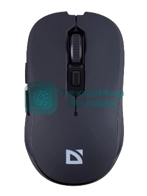 Мышь беспроводная Defender Gassa MM-105 черный, 1600 dpi, радиоканал, USB, кнопки - 6