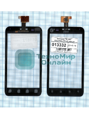 Сенсорное стекло (тачскрин) для ZTE V807 Blade C YZ-CTP465-FPC-V1, черное