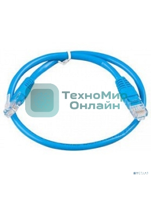 Коммутационный шнур ExeGate Патч-корд UTP Cat.5e, 2м ExeGate синий