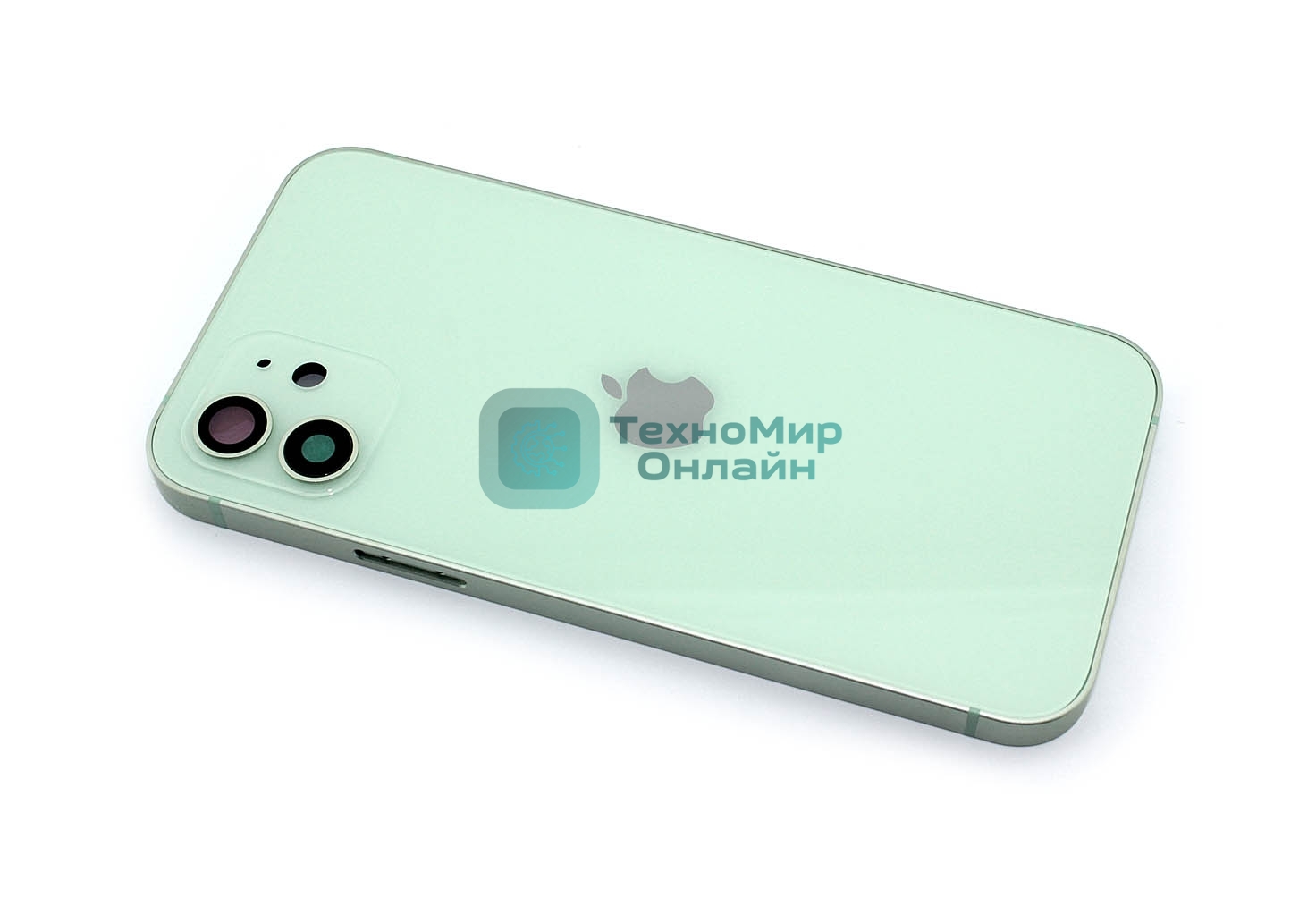 Задняя крышка (корпус) в сборе с рамкой для Apple iPhone 12 зеленый