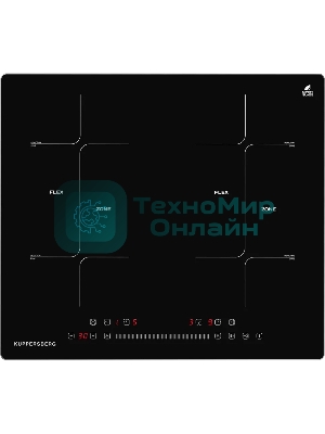 Встраиваемая варочная панель ICS 622 R Индукция, 60 см, 4 конфорки, черный