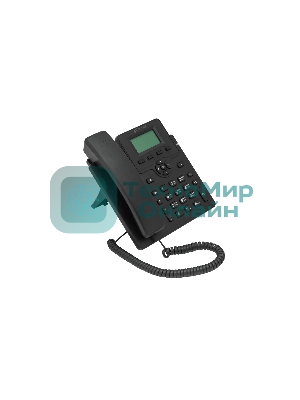 IP-телефон Flat-Phone C10: 2 SIP-аккаунта, 2 порта 10/100BASE-T (RJ-45), ЖК-дисплей, PoE, адаптер питания 220В, ТОРП