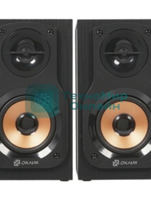 Акустическая система Oklick OK-162 2.0 темное дерево 8Вт