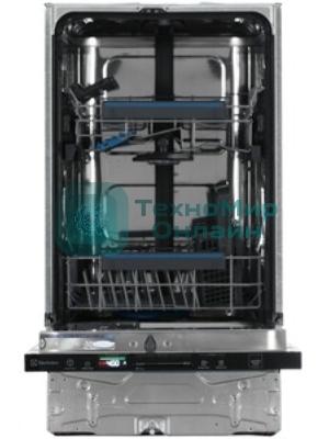 Встраиваемая посудомоечная машина Electrolux KESC2210L, черный, 44.6 см, 9 компл., 44 дБ, класс E