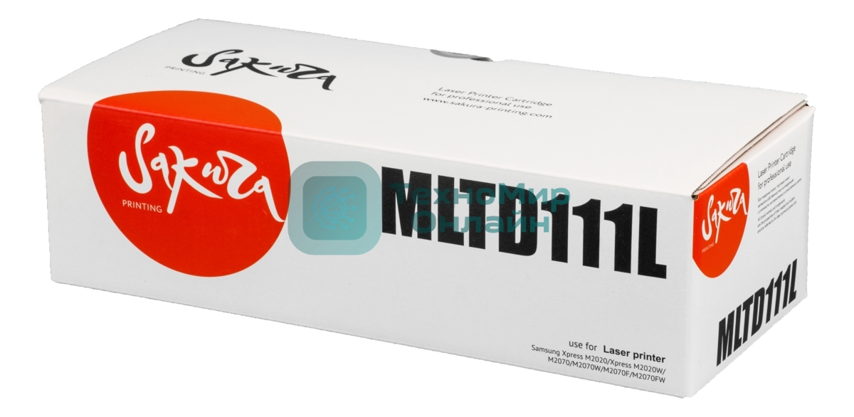 Картридж лазерный Sakura MLTD111L для Samsung,Xpress M2020/ M2020W/ M2070/ M2070W/ M2070F/ M2070FW черный, 2000 к.