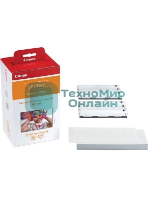 Набор Canon RP-108 (8568B001) бумага (10x15см) и цветные красители для SELPHY CP1200. 108 страниц.