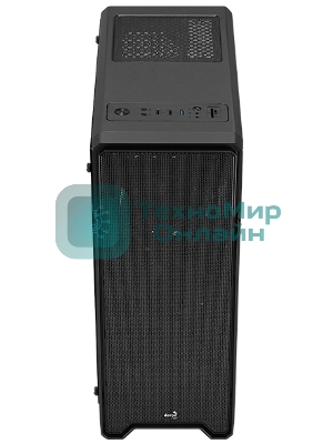 Компьютерный корпус Aerocool/Formula Ore Saturn FRGb-G-BK-v1 (2xUSB, 2xAudio, 0.5 мм,3x120 мм FAN, прозрачная стенка-закаленное стекло, ATX,