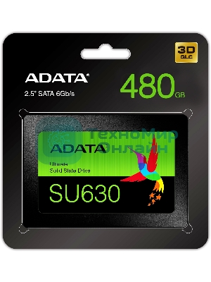 Накопитель SSD ADATA SU630, 480Gb, SATA III, 2.5