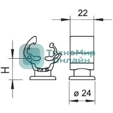 Держатель проволоки d8-10мм универс. Тип:177 20 M8 OBO 5207444