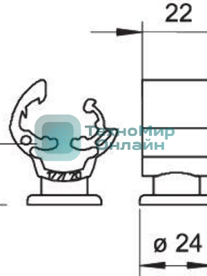 Держатель проволоки d8-10мм универс. Тип:177 20 M8 OBO 5207444