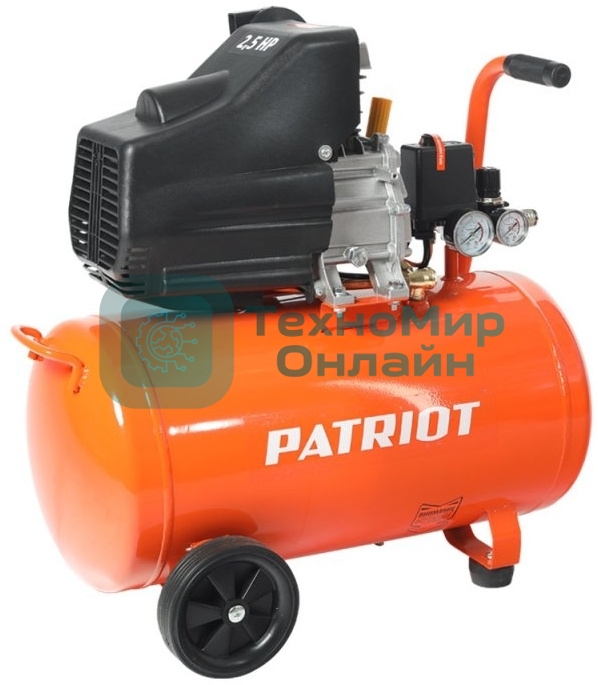 Компрессор Patriot EURO 50/2601.8кВт 220В 260л/мин 50л выход быстросъем елочка 8мм