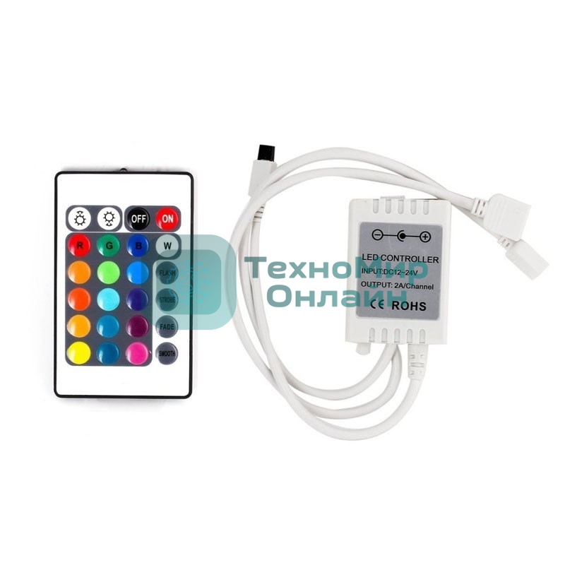Контроллер инфракрасный LED RGb (IR) 12 V/6 A инфракрасный (IR) LAMPER