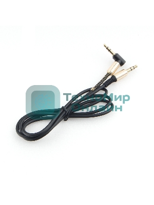 Кабель Cablexpert аудио 90˚ CCAB-02-35MML-1MB. 3.5 Jack (M)/3.5 Jack (M), черный, 1м, блистер