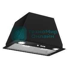 Вытяжка встраиваемая Elikor Flat 52П-650-К3Д черный, 52 см, 650 куб. м/ч, 60 дБ