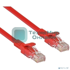 Патч-корд UTP cat.5e, 2м ExeGate красный