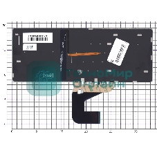 Клавиатура для ноутбука Asus UX460U UX460UA черная с подсветкой