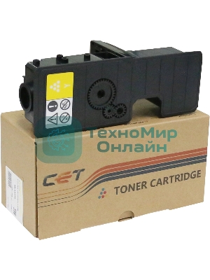 Картридж лазерный CET (PK208) TK-5230Y для Kyocera ECOSYS P5021cdn/M5521cdn желтый, 33г, 2200 стр.