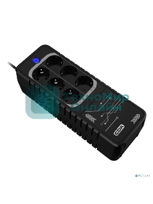 ИБП CBR LGT-650H-6F-LDB Offline 650VA/360W 5Ah12V 6 x Shuko+ Breaker