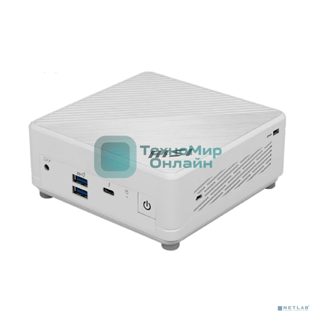 Неттоп MSI Cubi 5 1M-463BRU Core 5 120U (1.4) Graphics CR без ОС 2xGbitEth WiFi BT белый (936-B0A822-463)