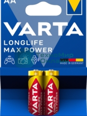 Батарейка VARTA LONGLIFE MAX P. C бл. 2
