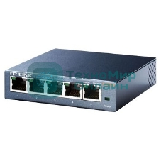 Коммутатор TP-Link SOHO TL-SG105 5-port Desktop Gigabit Switch, 5 10/100/1000M RJ45 ports, metal case