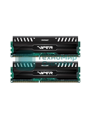 Оперативная память Patriot Viper 3, DDR3, 16GB (2x8 GB), 1600 MHz, CL10, DIMM, радиатор, черный