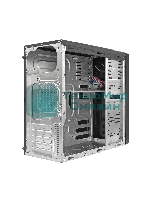 Компьютерный корпус Minitower ExeGate MA-372UX Black, mATX UN500, 120мм 2*USB+2*USB3.0, Audio