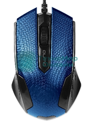 Мышь проводная Qumo Office M14 синий, 1000 dpi, USB, кнопки - 3