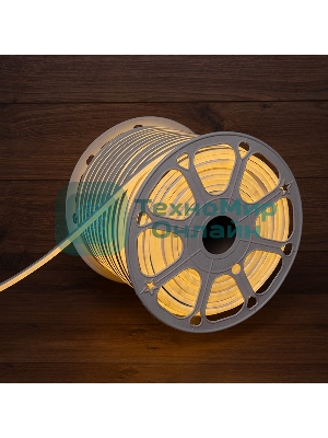 Гибкий неон Neon-night LED SMD 8х16 мм, двухсторонний, теплый белый, 120 LED/м, бухта 100 м