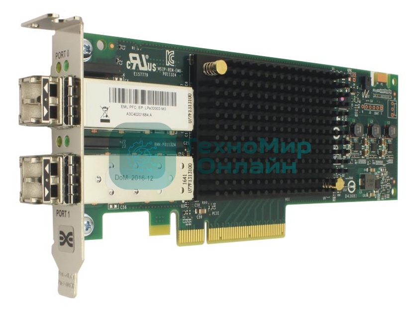 Контроллер LPe32002-M2 Gen 6 (32GFC), 2-port, 16Gb/s, PCIe Gen3