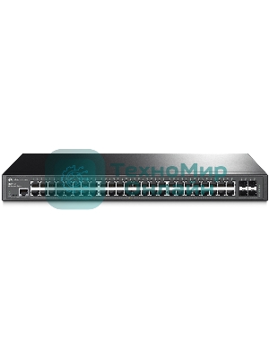 Коммутатор Jetstream 48-port gigabit L2+ managed switch with 4-gigabit uplink ports, 48 10/100/1000Mbps RJ-45 port, 4 1000Mbps SFP slots
