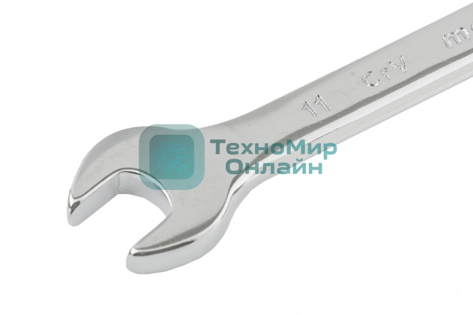 Ключ комбинированный Matrix, 11 мм, CrV, полированный хром 15155