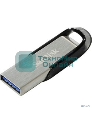 Флешка USB Sandisk CZ73 Cruzer Ultra Flair (SDCZ73-128G-G46), 128Gb, USB 3.0, R/W 150/45, серебристый/черный