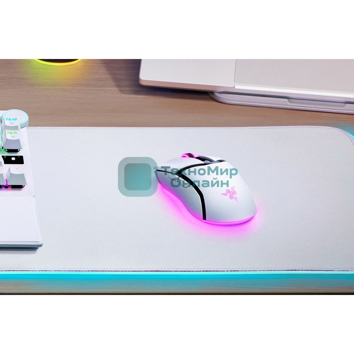 Мышь беспроводная/проводная Razer Cobra Pro белый, 30000 dpi, радиоканал, Bluetooth, USB, кнопки - 8
