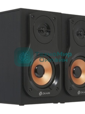 Акустическая система Oklick OK-162 2.0 темное дерево 8Вт