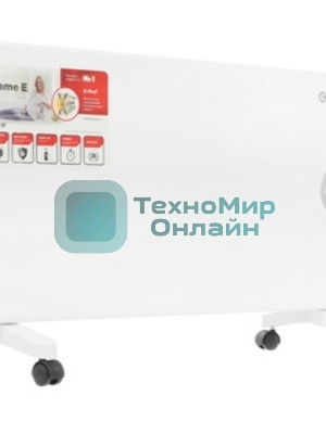 Конвектор электрический Thermex Frame 1500E белый, 1500 Вт, 20 м2, термостат, дисплей, WiFi