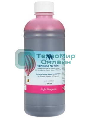 Чернила NVPrint универсальные на водной основе NV-INK500ULM для аппаратов Сanon/Epson/НР/Lexmark (500 ml) Light Magenta