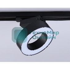 Трековый однофазный светодиодный светильник Ambrella light GL6868 BK черный LED 15W 4200K D115*80
