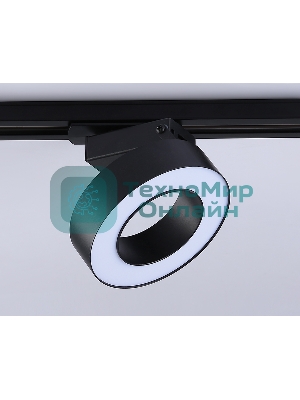 Трековый однофазный светодиодный светильник Ambrella light GL6868 BK черный LED 15W 4200K D115*80