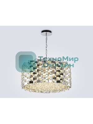 Люстра Ambrella light LH41006/18 CH/CL хром/прозрачный E14*18 max 40W D700*320