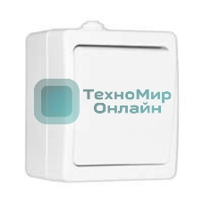 Выключатель проходной 1-кл. ОП Аллегро 10А IP54 белый (еврослот) Universal 5563484