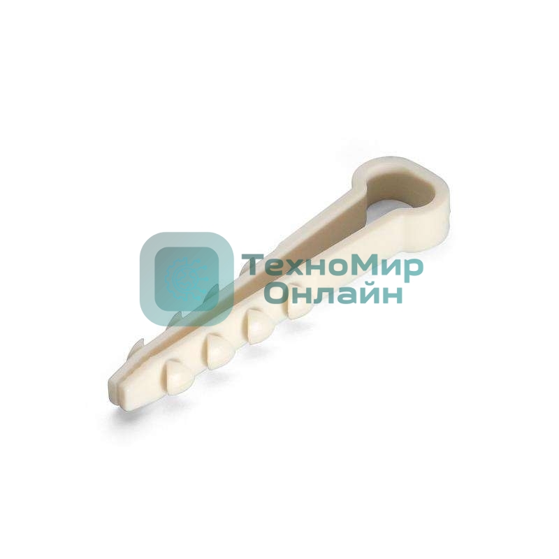 Дюбель-хомут Fortisflex ДХП 10-5 нейлон белый (уп. 100 шт)