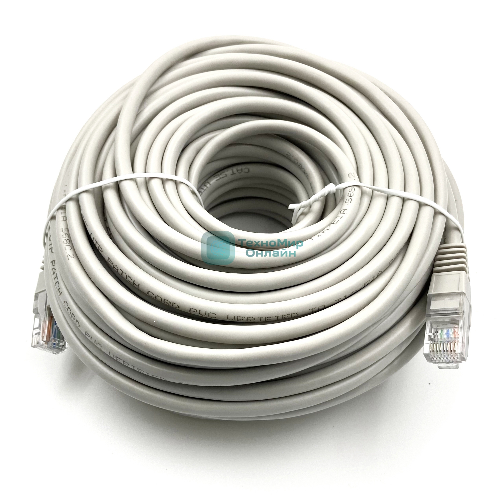 Патч-корд Buro UTP cat5E 30м серый RJ-45 (m)-RJ-45 (m)