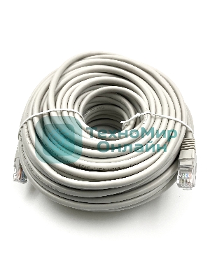 Патч-корд Buro UTP cat5E 30м серый RJ-45 (m)-RJ-45 (m)
