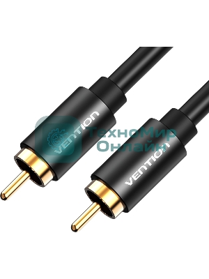 Кабель Vention аудио RCA M/RCA M - 1м черный