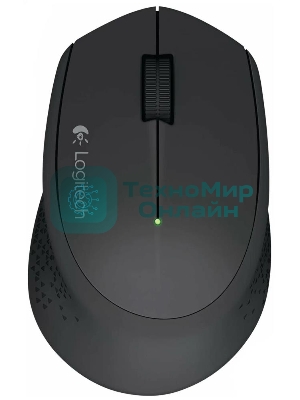 Мышь беспроводная Logitech M280 серый, 1000 dpi, радиоканал, USB, кнопки - 3